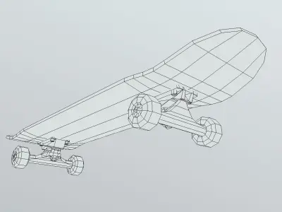 Alien Workshop Skateboard Low-poly 3D model