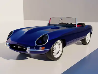Jaguar E-Type  3D model