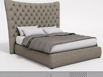 Dorelan Luxury Brighton bed 3D model