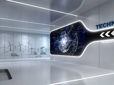 exhibition lobby 3D model