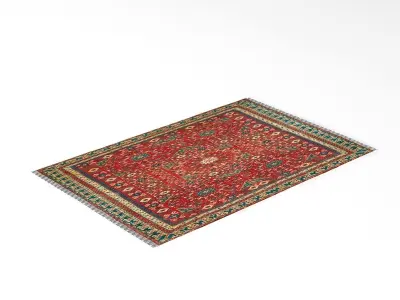 Carpet 5 kilim rug 3D model