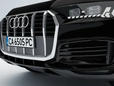  AudI Q7  2020 Low-poly 3D model