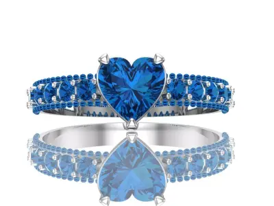 Heart Ring 3D print model