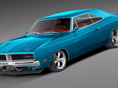 Dodge Charger Pro Touring 1968-1969 3D model