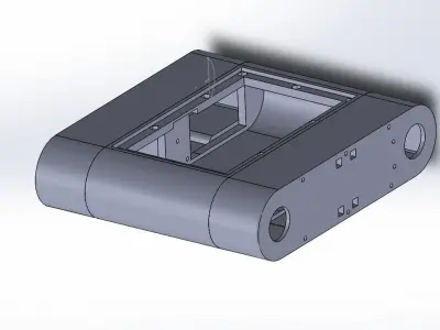 Printable Tank robot controlling arduino and raspberry pi  3D print model