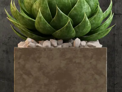 Restoration Hardware metera planter 3D model
