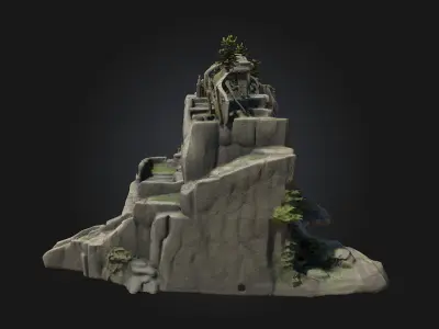 Stone Archway Diorama  3D model