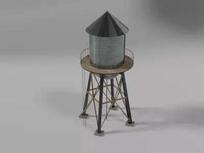 Water tank 3D model