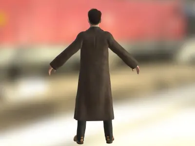 John Belford Low-poly 3D model