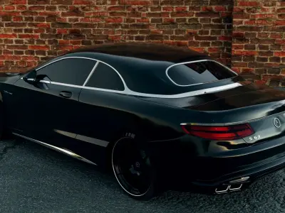 Mercedes Benz S Coupe 63 AMG 4Matic 2016 3D model