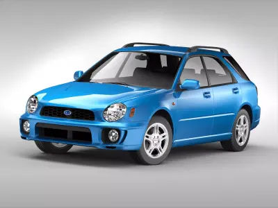Subaru Impreza Wagon 2000 - 2007 3D model