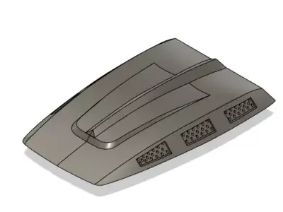 RC Avenger Engine Cover For  RC Crawler 3D print model