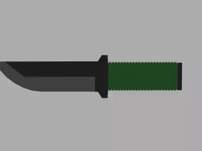 Low Poly Knife Low-poly 3D model
