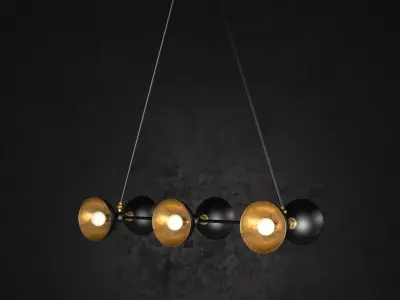 Trapeze 6 Pendant Lamp 3D model