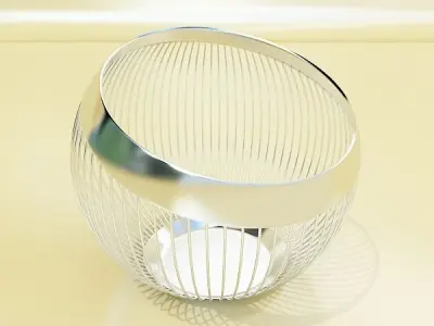 Metal Basket Collection 3D model