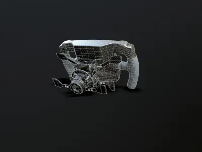 F1 - Wheel Low-poly 3D model