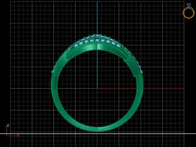 Women Ring 3DM Womens Ring 3d models 3D print model 3D print model 14
