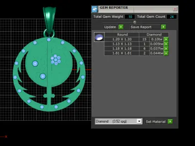  Stainless Steel Pendant 3d printable  pendant  3D print model