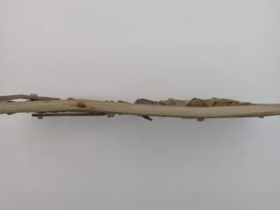 Wooden Window Side Wall  Low-poly 3D model