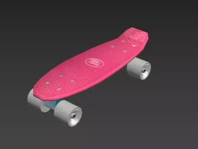 Skateboard Low-poly 3D model Low-poly