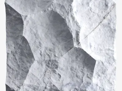 311-RockPanel piece of rock on wall 3D model