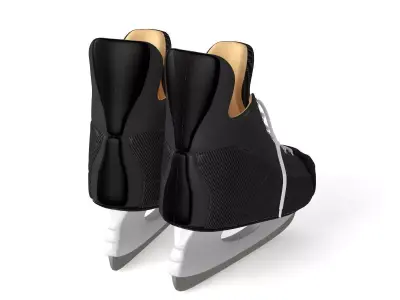 Skates pair of hockey 3D model