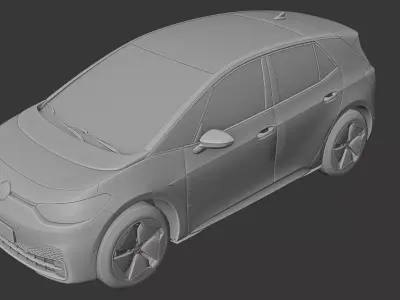 Volkwagen ID3 3D print model