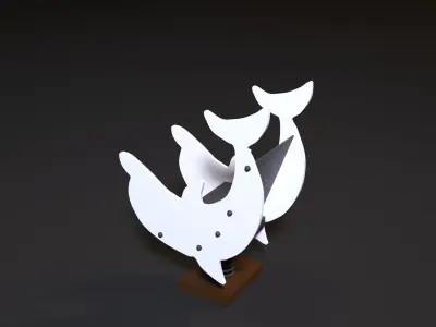 Attraction Dolphin 3D model