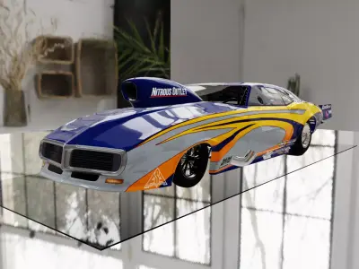 Jamie Hancock livery 1969 FB Promod Real Life Racecar Low-poly 3D model