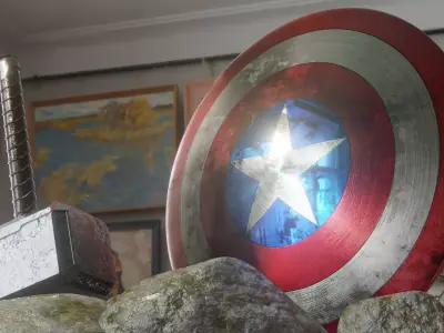 Mjolnir and Hammer Free 3D model