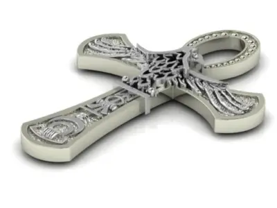 Egyptian cross Ankh 3D print model 3D print model