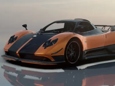 Pagani Zonda Cinque - Photorealistic 3D model