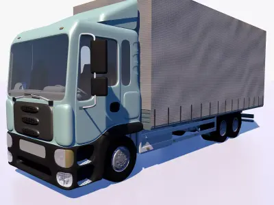 Awning cargo truck 3D model
