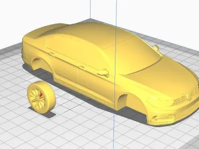 2015 passat 3D print model 3D model