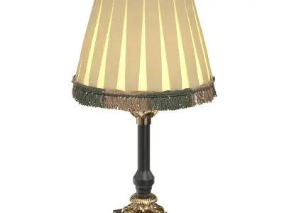 Carla Lampshade Decorative Trim Table Lamp 3D model