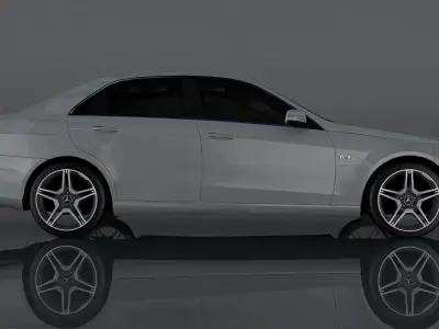 Mercedes-Benz E63 AMG Low-poly 3D model