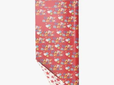 Greetings Reversible Wrapping Paper Texture