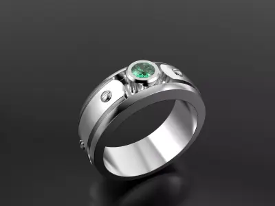 Ring with bolts  3D print model