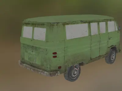 Old Bus Low-poly 3D model by ndt5292