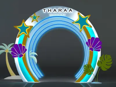  Event Gate Counter Exhibition Entrance Design a669a 3D model