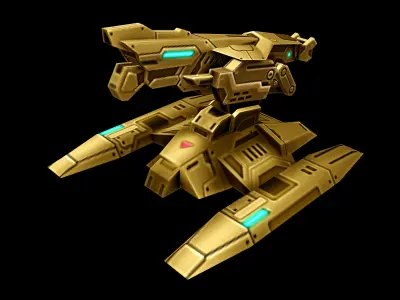 Spaceship - Big Fort 13 3D model