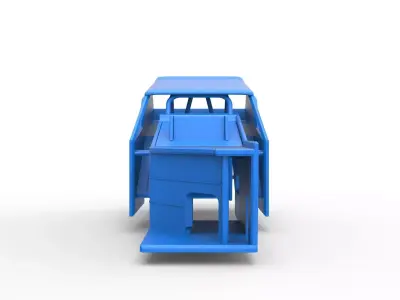 Shell of Vintage Dirt Modified stock car Version 7 Scale 1 to 25 3D print model