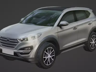 Hyundai Tuscon Low-poly 3D model