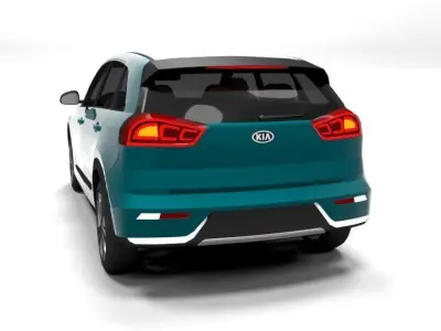 KIA NIRO LOWPOLY  Low-poly 3D model