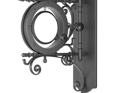 ornate wall light 01 3D model