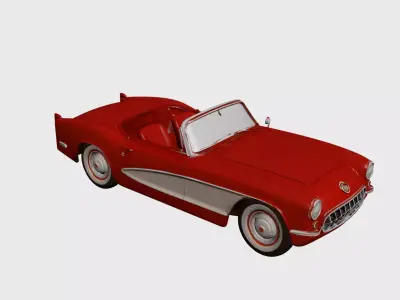 1950s Early Vintage Roadster 3D model 3D model