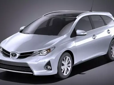 Toyota Auris 2015 Touring Sports VRAY 3D model