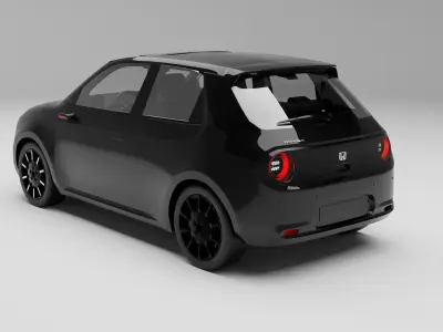 Honda E With Interior 3D model