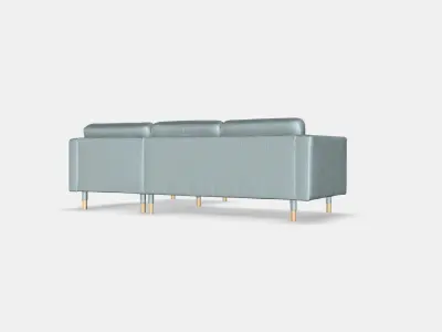 LANDSKRONA 3-seat sofa 6 Low-poly 3D model
