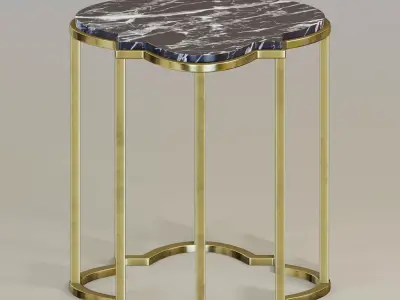  Quatrefoil accent table 3D model